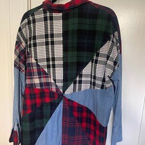 Free People Plaid Top